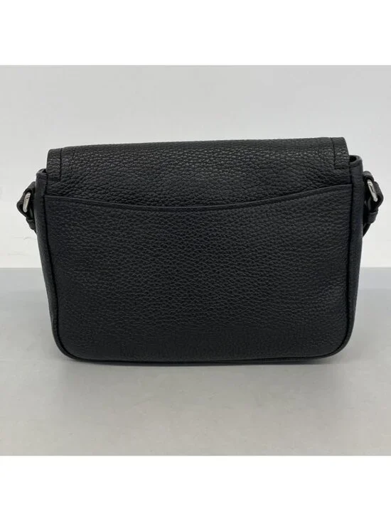 Prada Shoulder Bag Leather Black Silver - Picture 10 of 10